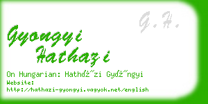 gyongyi hathazi business card